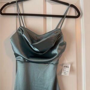 Blue Shiny, XS, Maxi Dress, Windsor